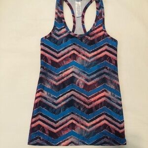 Ivivva Striped Racerback Tank (pink, blue, purple)